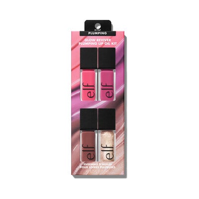 Glow Reviver Plumping Lip Oil Kit, e.l.f.'s Glow eviver Plumping Lip Oil Kit