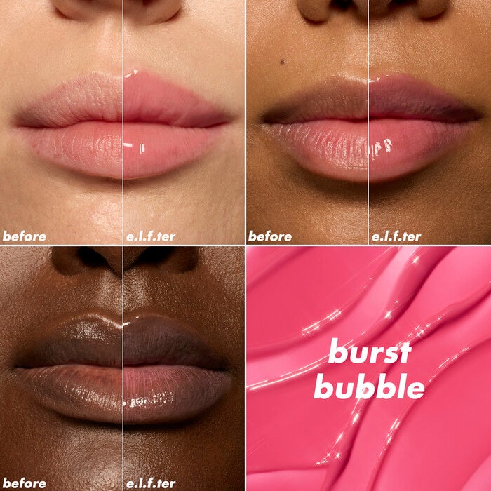 Plumping Lip Oil Burst Bubble Neutral Pink Lip Chart
